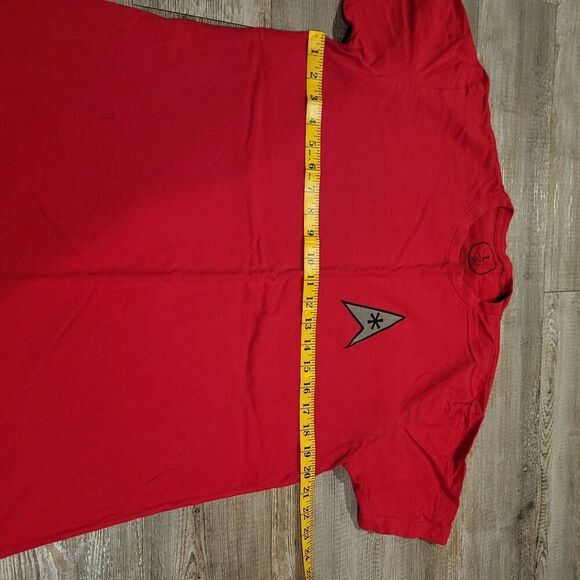 Star Trek Enegineering Badge Red Uniform Graphic Tee Shirt Men's Size Large - Picture 4 of 5